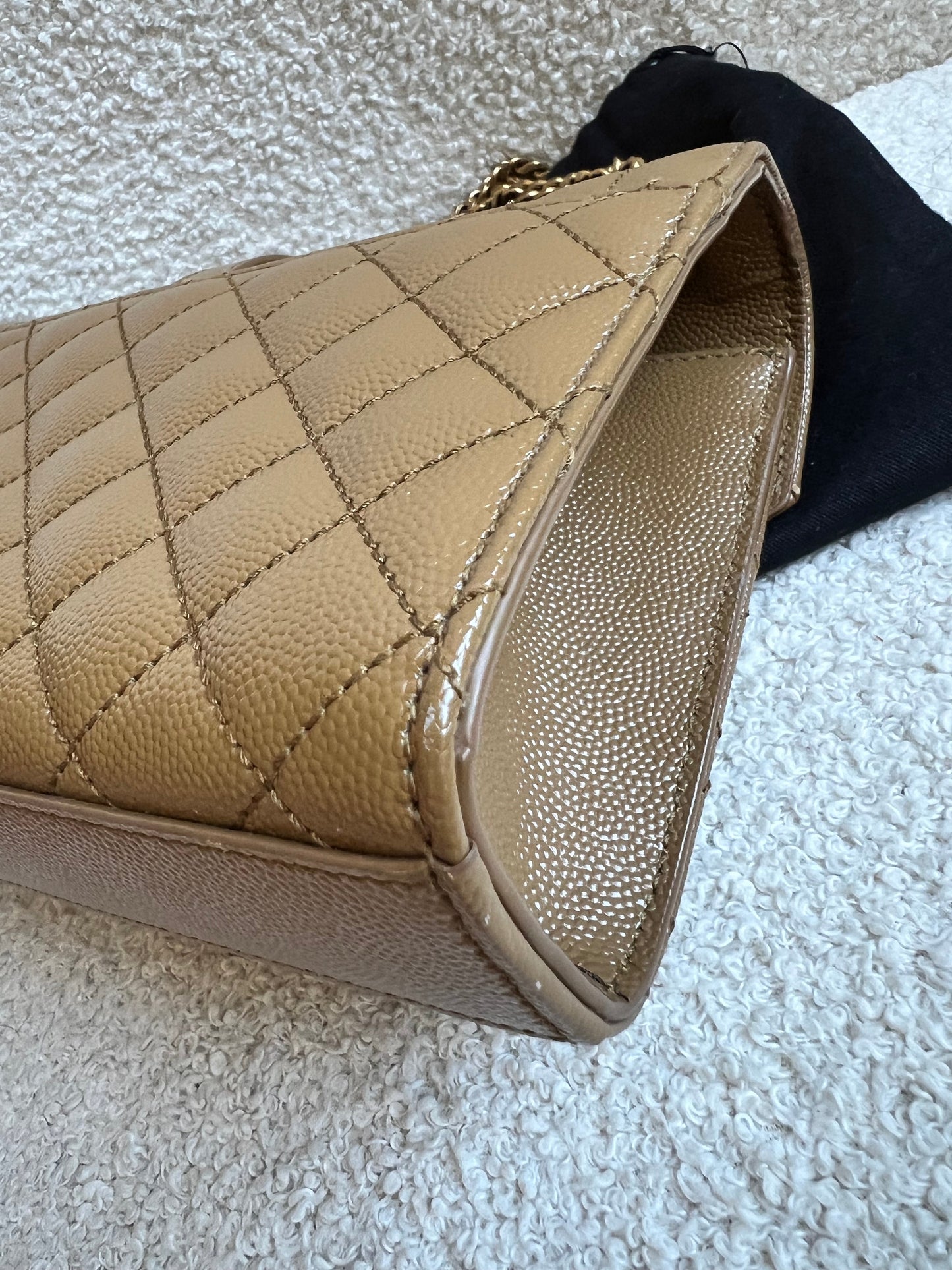 Yves Saint Laurent (YSL) Beige Small Envelope Bag (RRP £1,940)