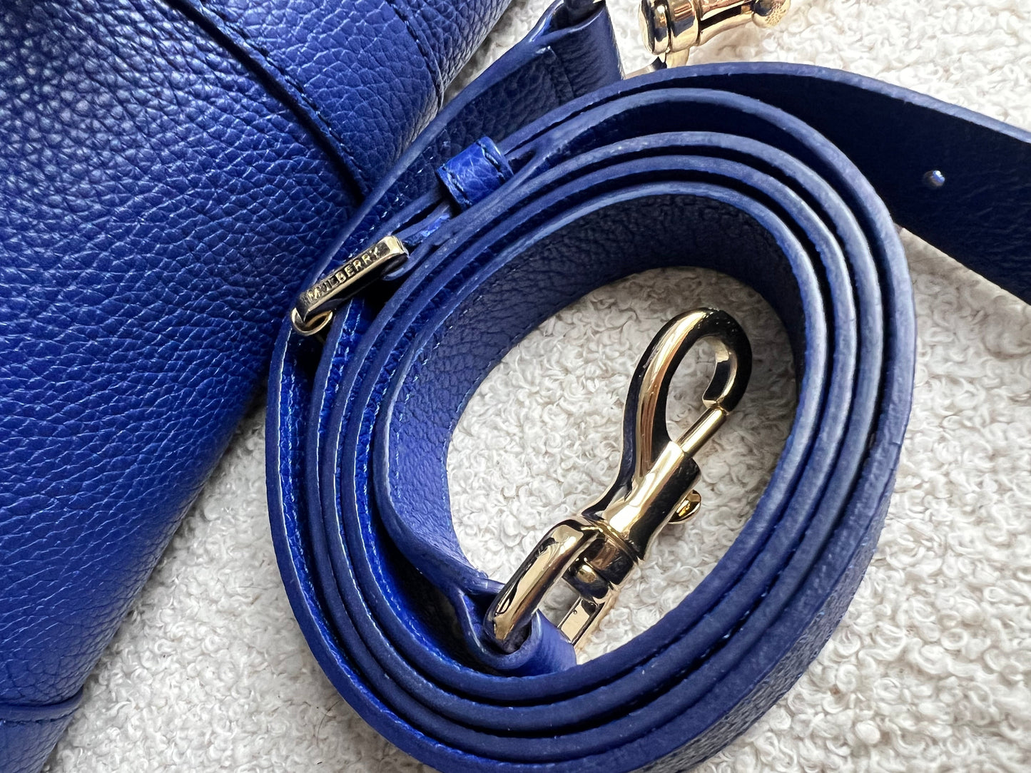 Mulberry Neon Blue Bayswater Satchel (RRP £995)