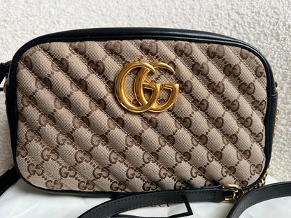 Gucci GG Marmont Canvas Small Shoulder Bag