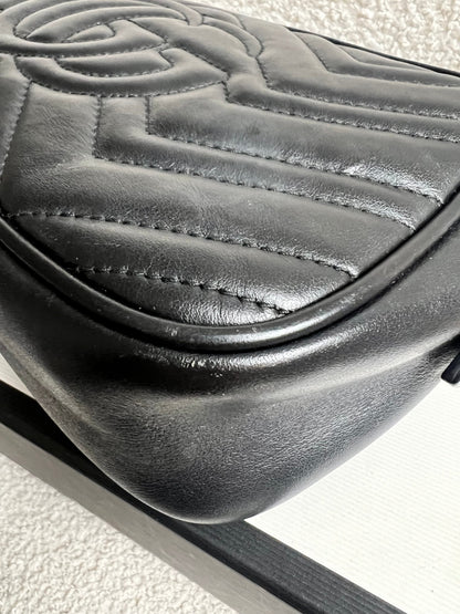 Gucci GG Black Marmont Small Shoulder Bag (RRP £1440)