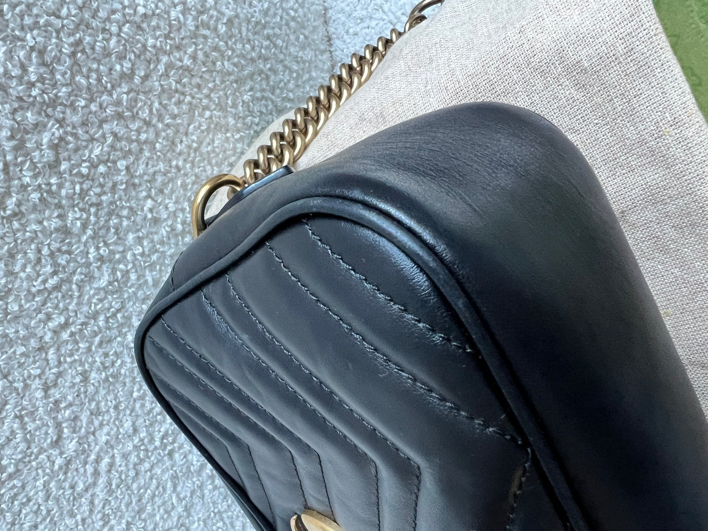 Gucci GG Black Marmont Small Shoulder Bag (RRP £1440)
