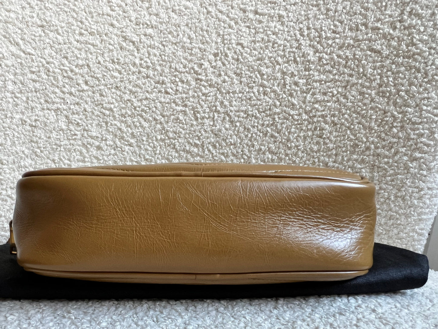 Yves Saint Laurent (YSL) Toffee Beige Mini Lou Camera Bag (RRP £1285)