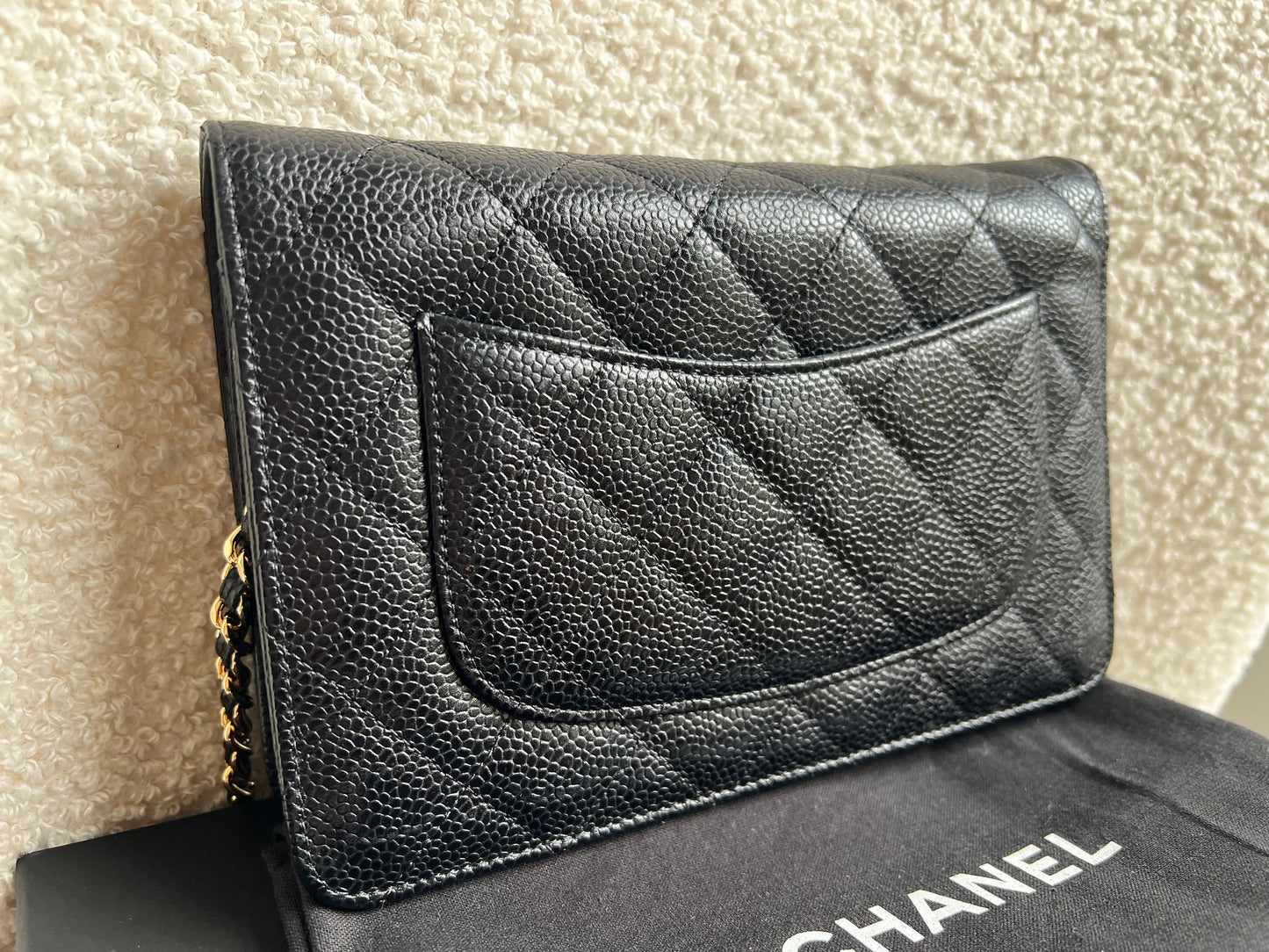 Chanel Black Caviar Wallet on Chain (RRP £2,930)