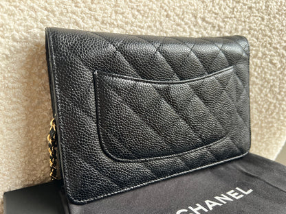 Chanel Black Caviar Wallet on Chain (RRP £2,930)