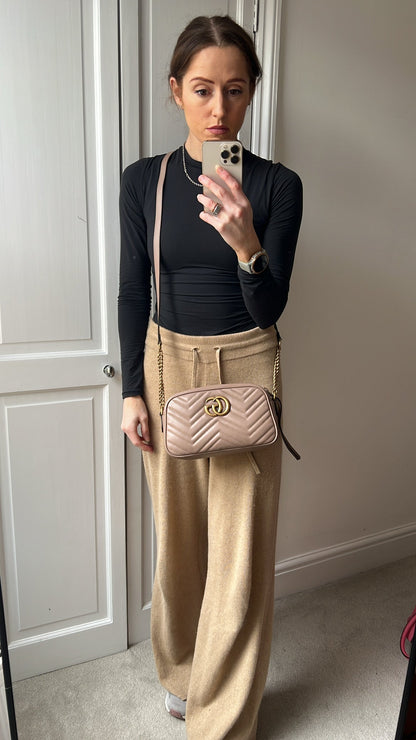 Gucci GG Marmont Dusty Pink Small Shoulder Bag (RRP £1440)
