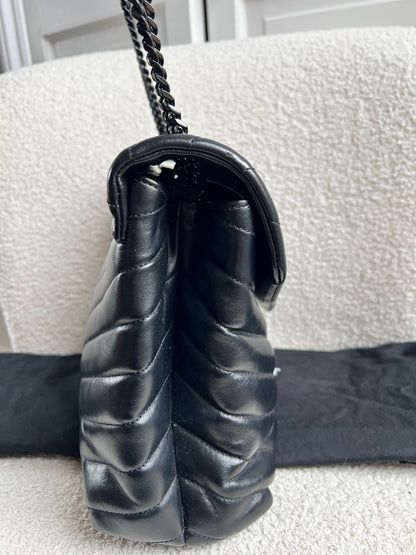 Yves Saint Laurent (YSL) Medium Black on Black LouLou (RRP £2,150)