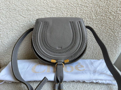 Chloe Small Cashmere Grey Marcie Saddle Bag (RRP £1050)