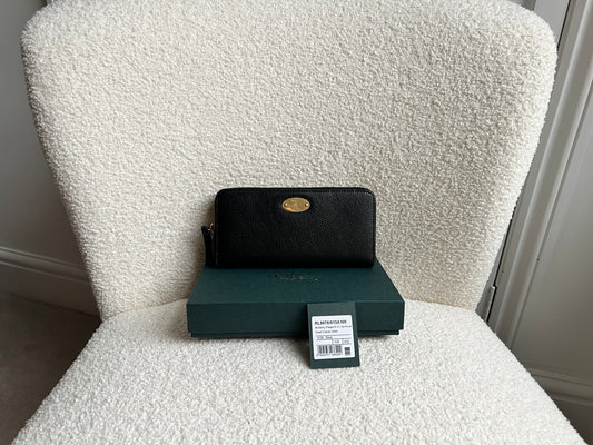 Mulberry Black Plaque Continental Wallet (RRP £375)