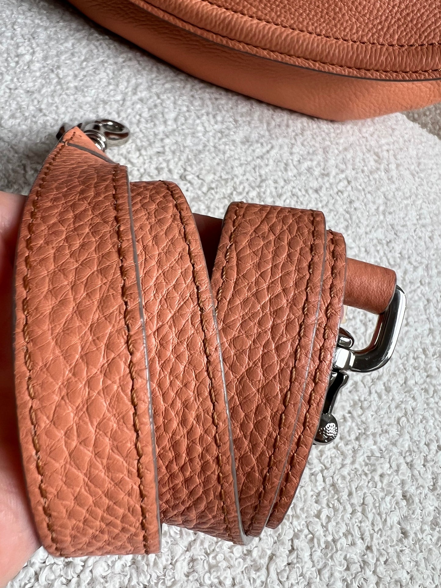Mulberry Apricot Large Effie Satchel