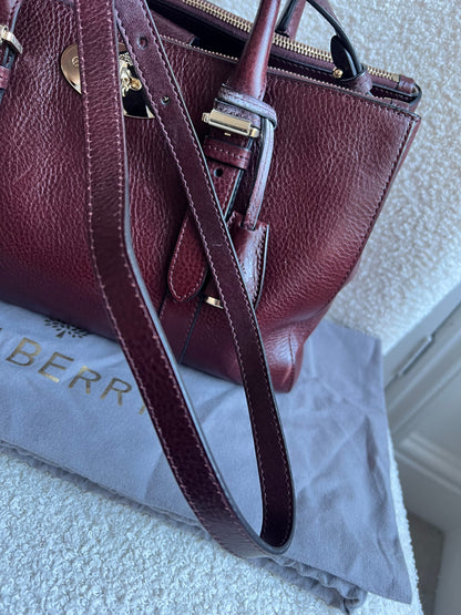 Mulberry Oxblood Small Double Zip Bayswater Tote (£1500)