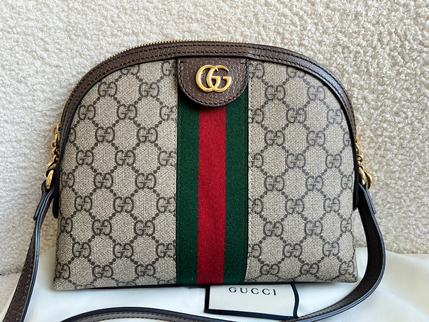 Gucci Ophidia GG Supreme Rounded Top Shoulder Bag (RRP £1,380)