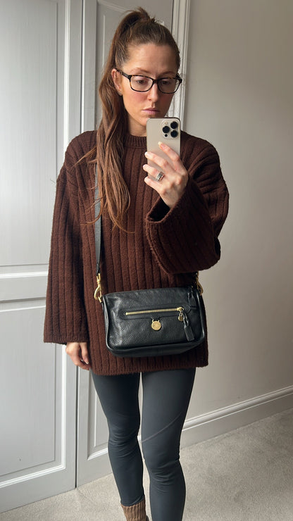 Mulberry Black Small Somerset Satchel