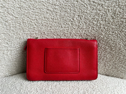 Mulberry Hibiscus Red Bayswater Clutch (RRP £495)