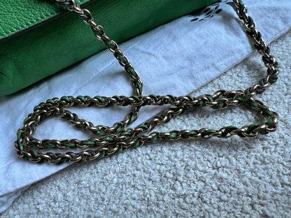 Mulberry Grass Green Regular Lily with Gold Hardware (RRP £895)