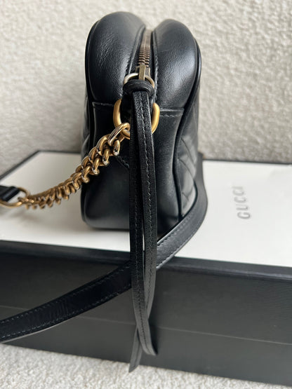 Gucci GG Black Marmont Small Shoulder Bag (RRP £1440)