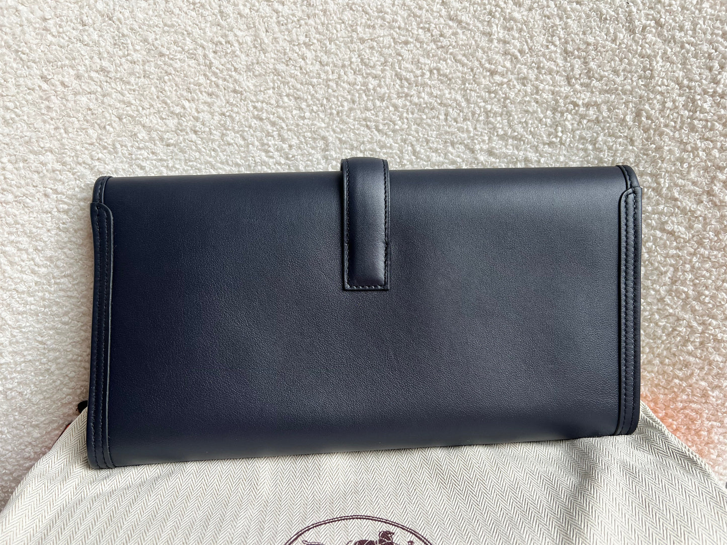 Hermes Jige Elan 29 Clutch in Bleu Nuit (RRP £3360)