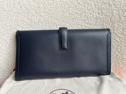 Hermes Jige Elan 29 Clutch in Bleu Nuit (RRP £3360)