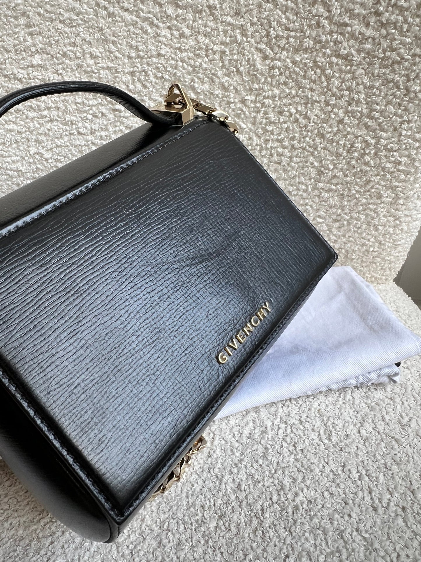 Givenchy Black Mini Pandora Chain Bag
