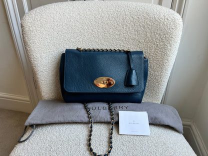 Mulberry Deep Sea Blue Medium Lily with Gold Hardware (RRP £1050)