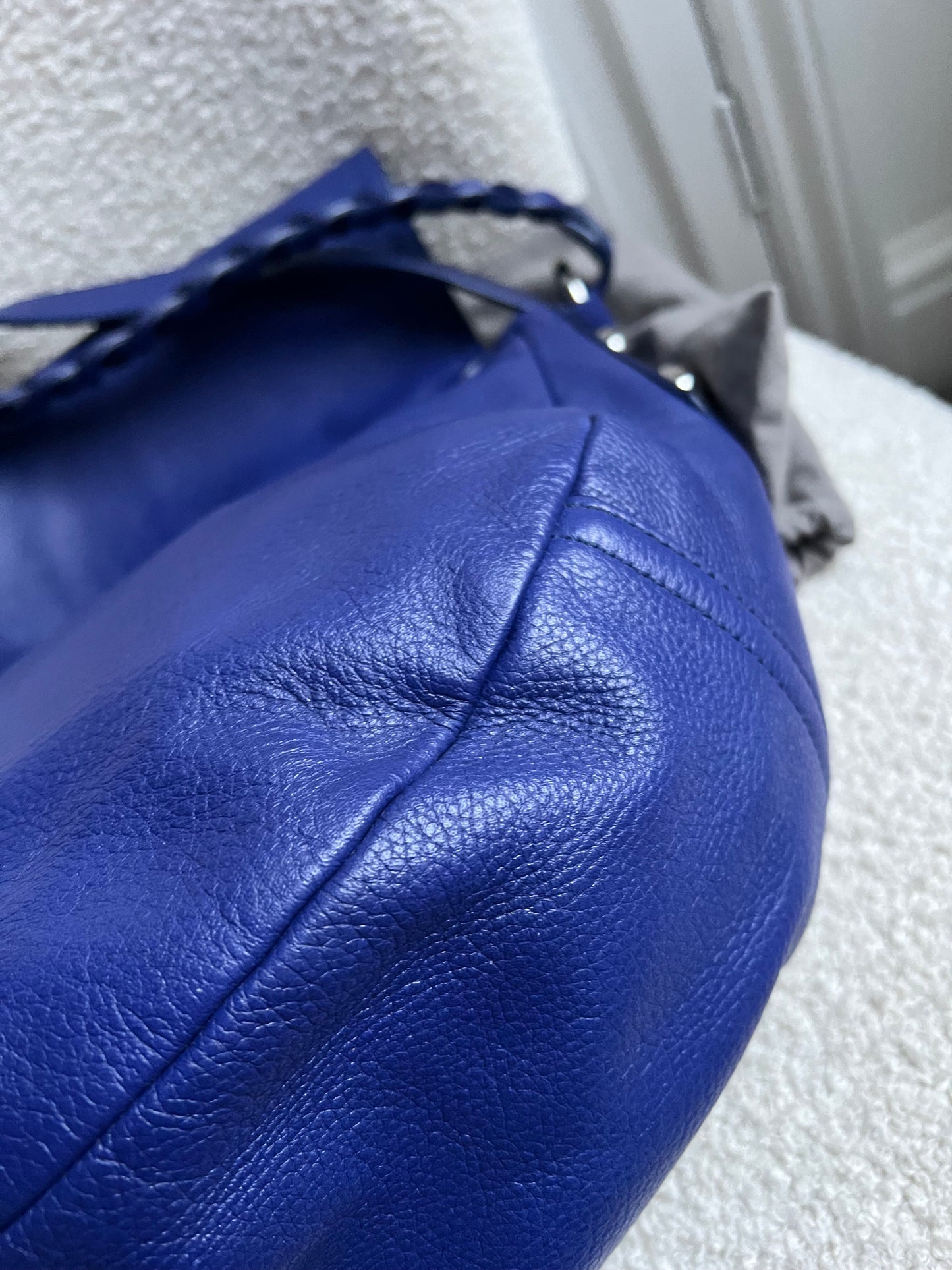 Mulberry Blue Daria Satchel (RRP £795)