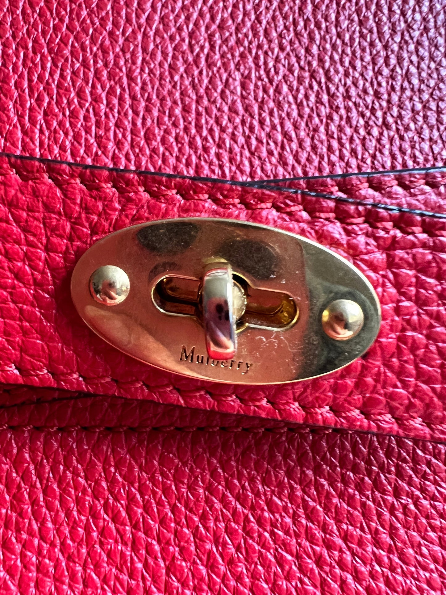 Mulberry Fiery Red Zipped Bayswater (RRP £1,350)