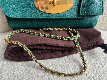 Mulberry Ocean Green Regular Lily with Gold Hardware (RRP £995)