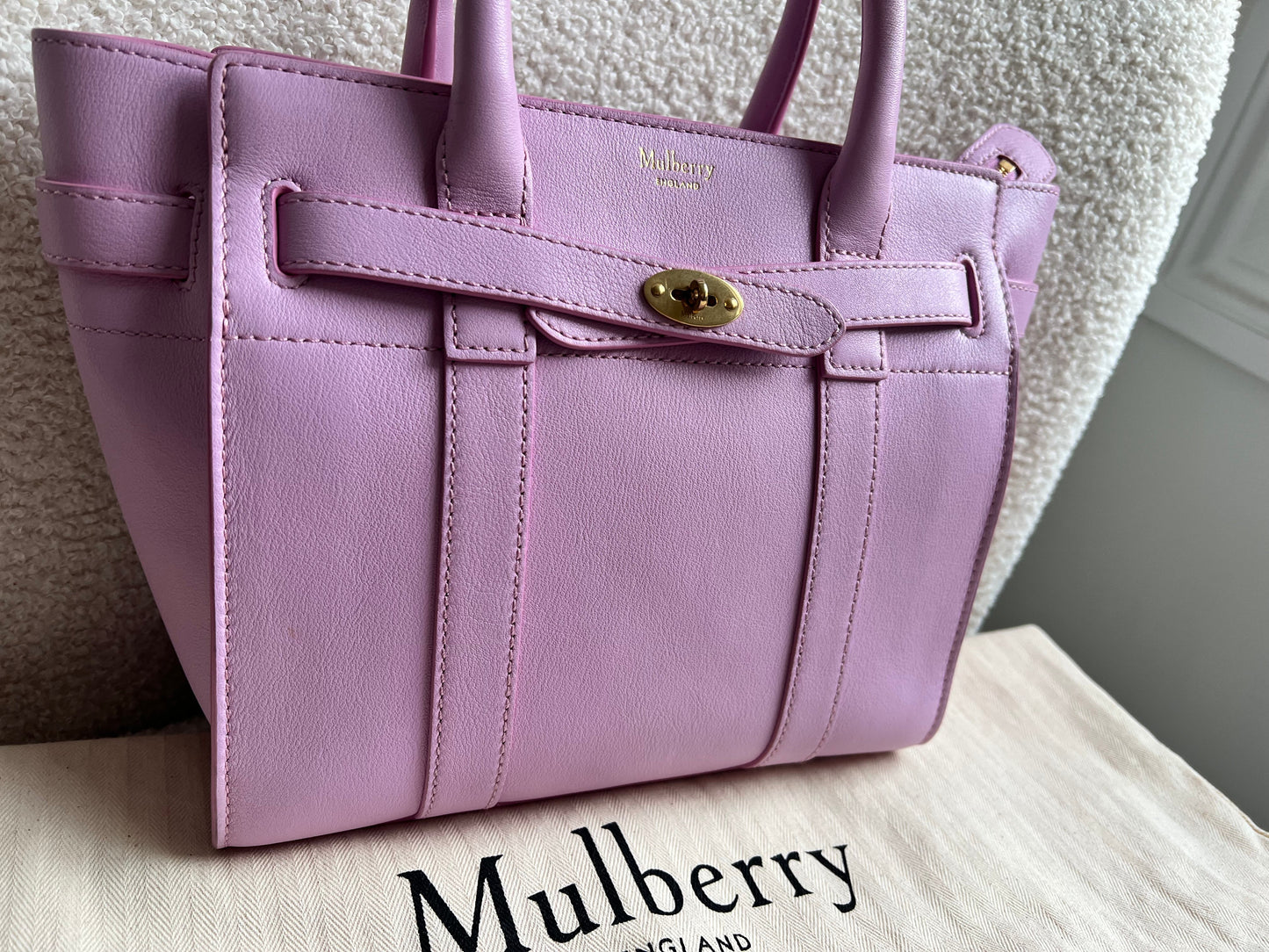 Mulberry Lilac Mini Zipped Bayswater (RRP £1095)