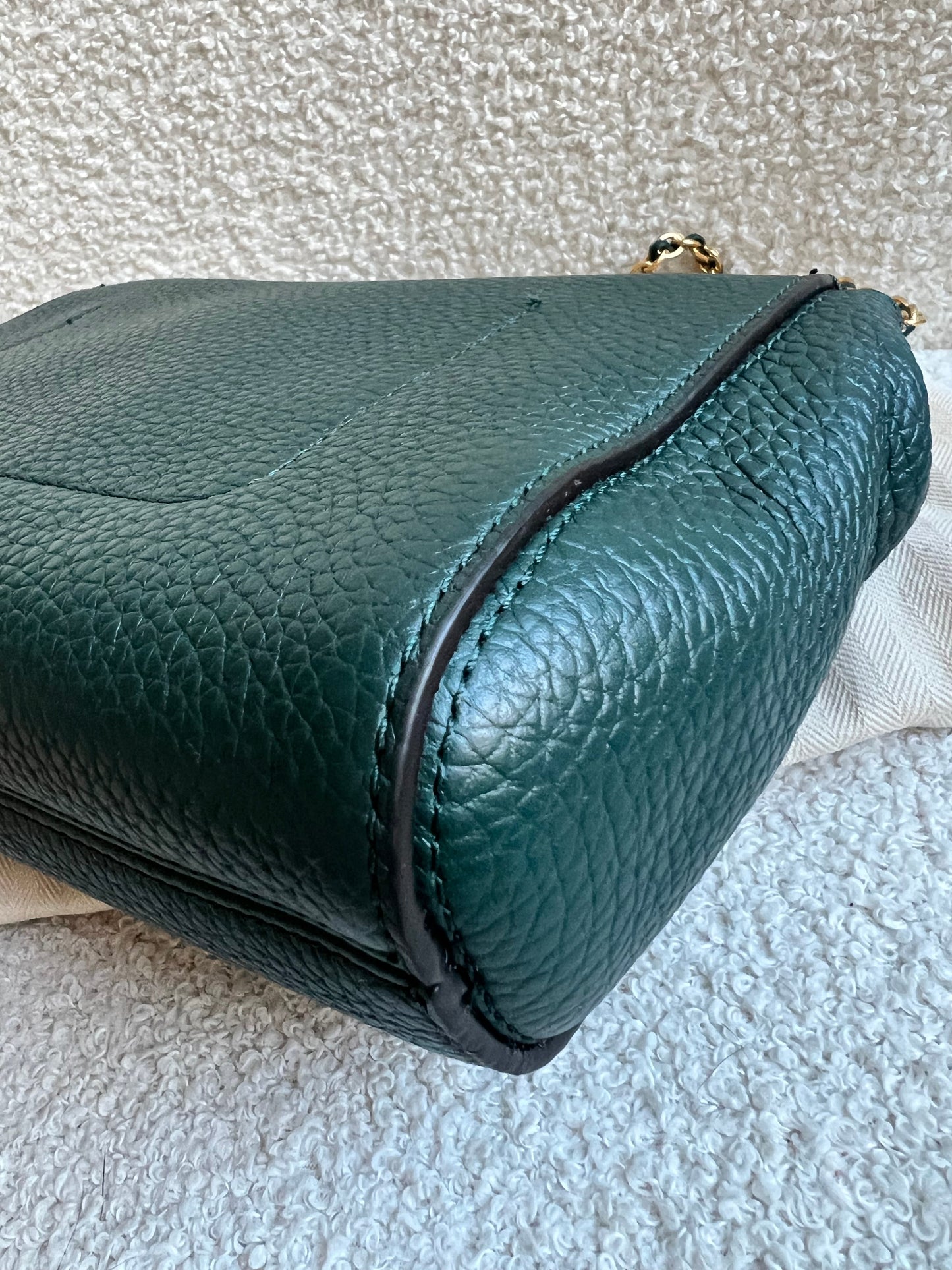 Mulberry Regular Lily in Mulberry Green Heavy Grain (RRP £1095)