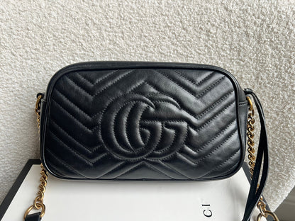 Gucci GG Black Marmont Small Shoulder Bag (RRP £1440)