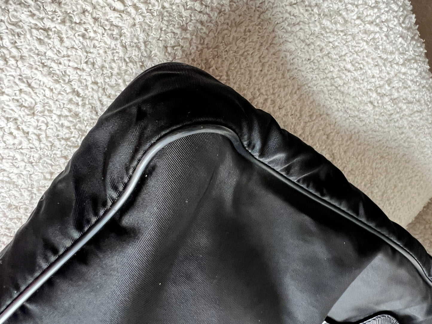 Prada Tessuto Nylon Black Messenger Bag