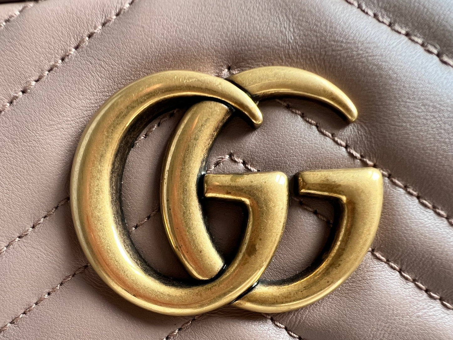 Gucci GG Marmont Dusty Pink Small Shoulder Bag (RRP £1440)