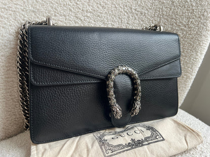 Gucci Dionysus GG Black Small Shoulder Bag (RRP £2,670)