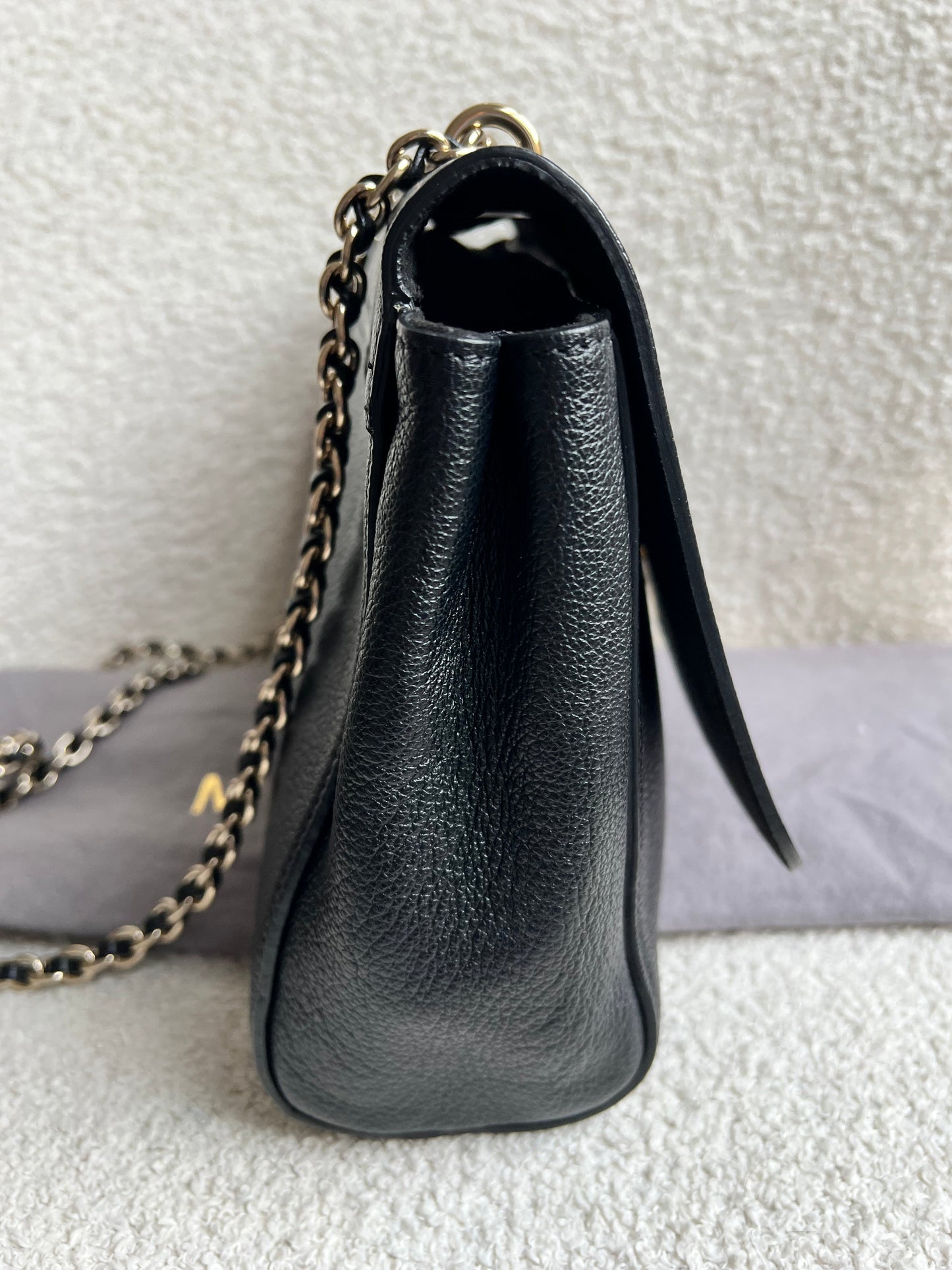 Mulberry Black Medium Lily with Gold Hardware (RRP £1195)