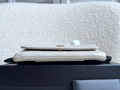 Yves Saint Laurent (YSL) Blanc Vintage Gaby Phone Pouch (RRP £920)