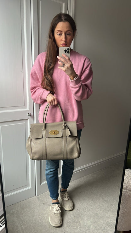 Mulberry Solid Grey Bayswater (RRP £1095)