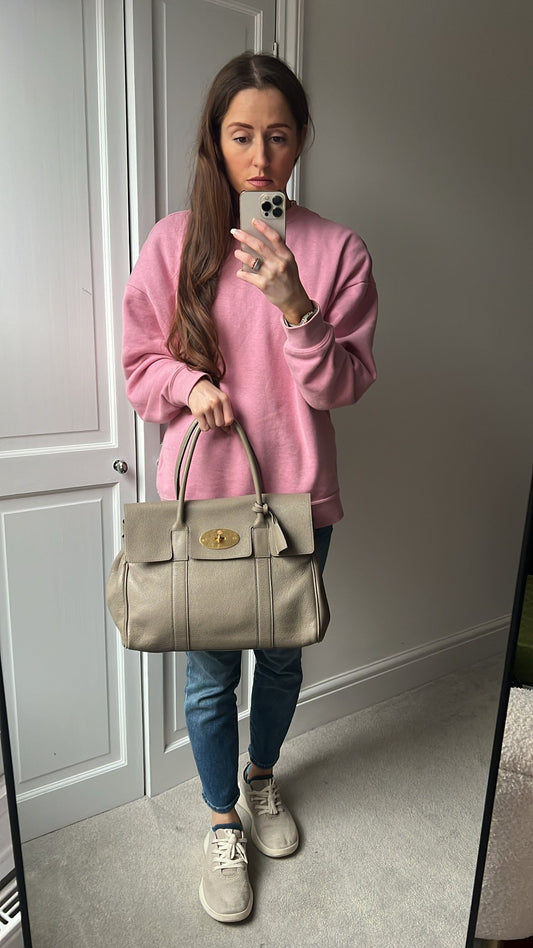 Mulberry Solid Grey Bayswater (RRP £1095)