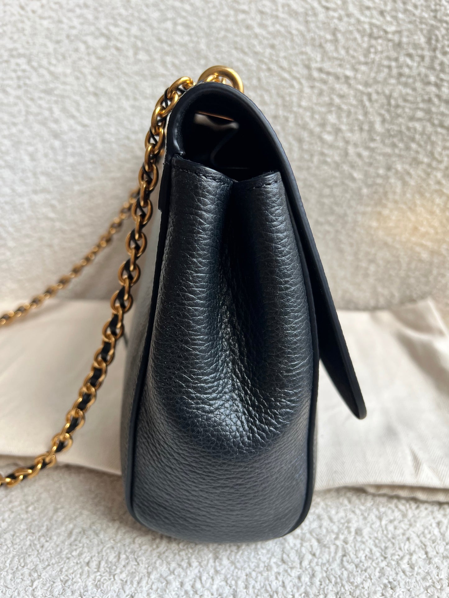 Mulberry Black Medium Lily with Gold Hardware (RRP £1095)