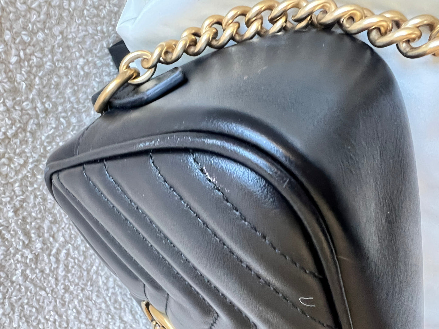 Gucci GG Black Marmont Small Shoulder Bag (RRP £1440)