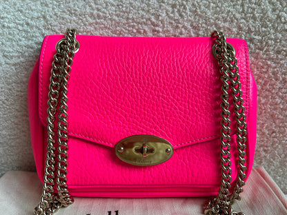 Mulberry Neon Pink Mini Darley Shoulder Bag (RRP £725)