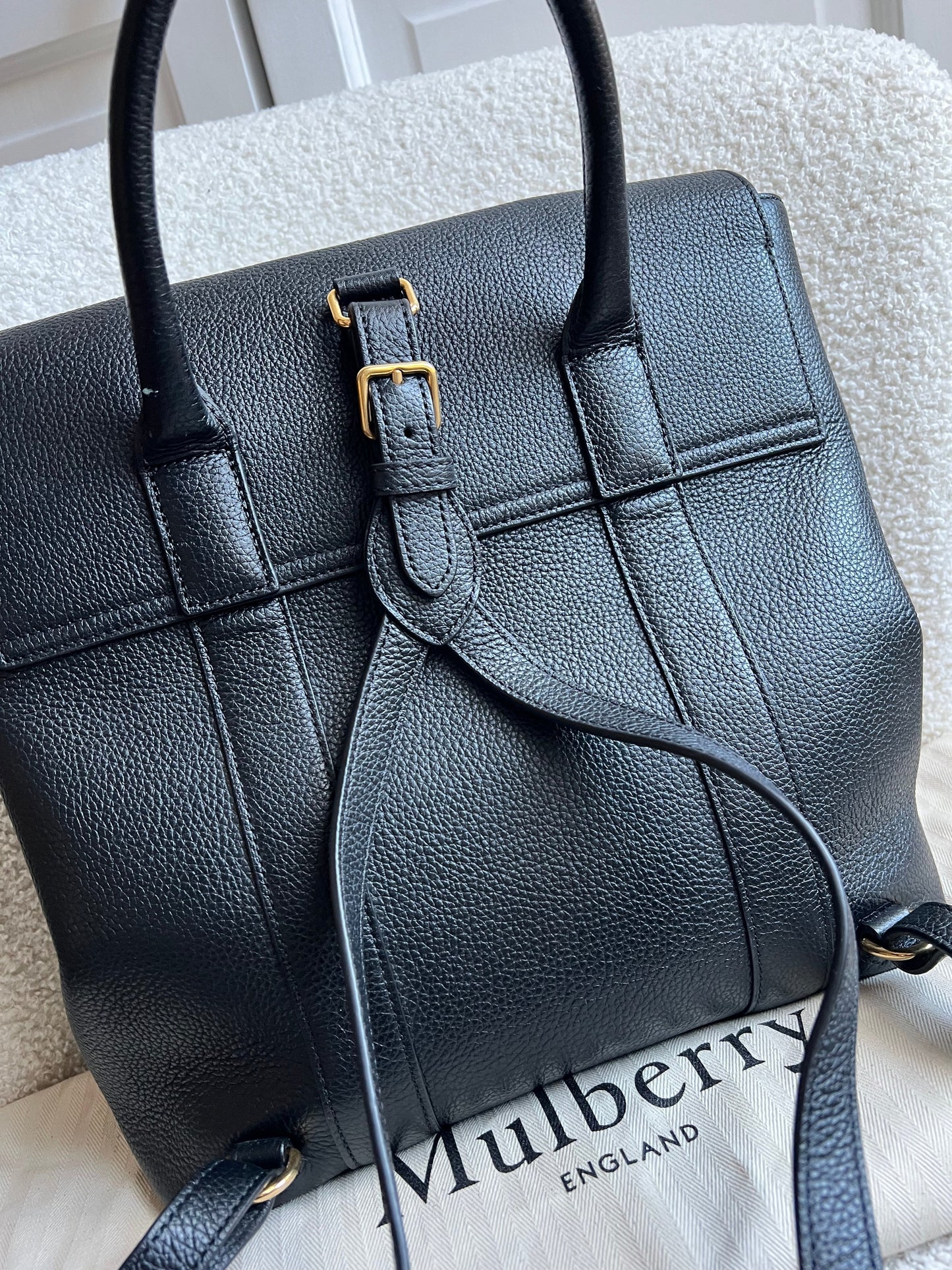 Mulberry Black Bayswater Backpack (RRP £995)