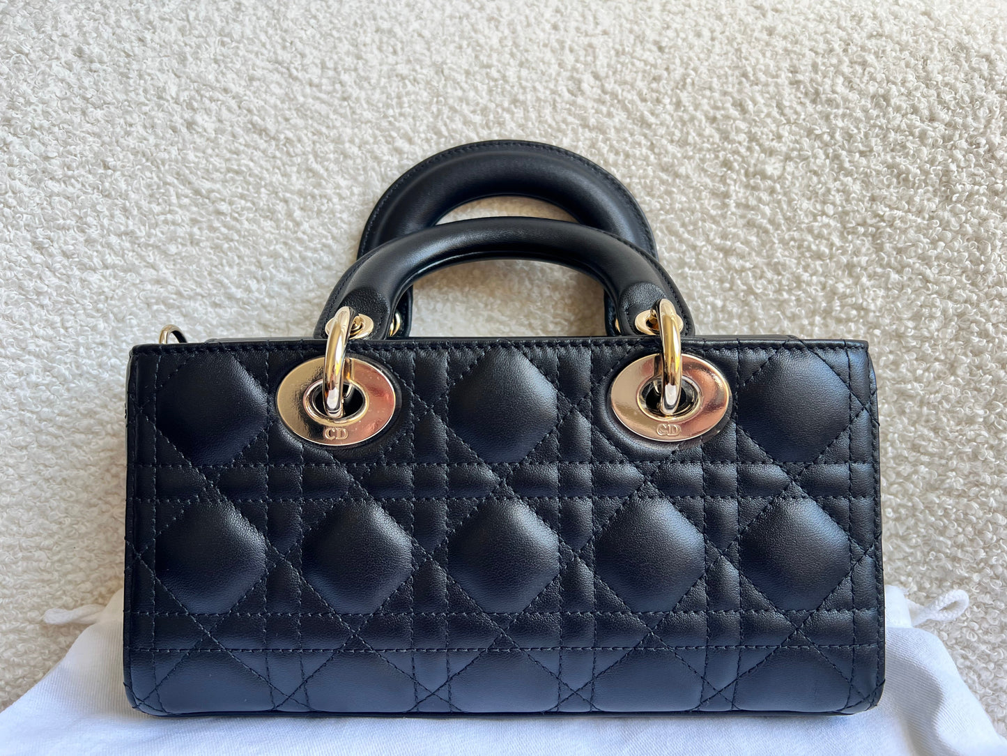 Dior Small Lady D-Joy Bag Black Cannage Lambskin (RRP £3,800)