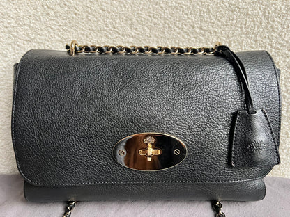 Mulberry Black Medium Lily with Gold Hardware (RRP £1195)