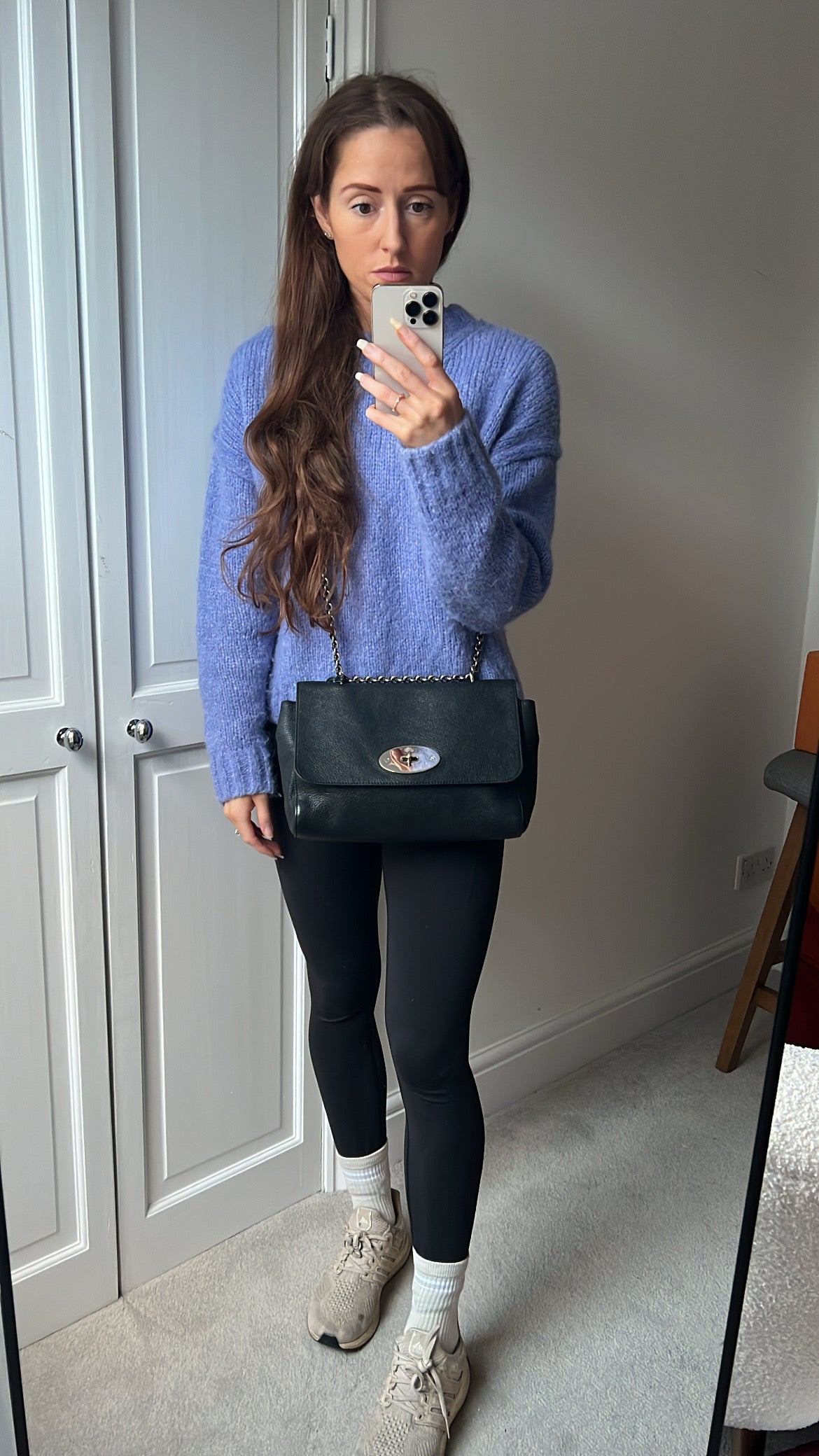 Mulberry Black Medium Lily with Silver Hardware (RRP £1095)