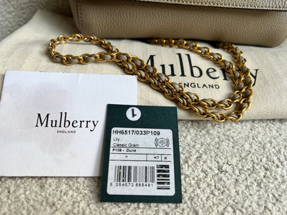 Mulberry Dune Regular Lily with Gold Hardware (RRP £995)