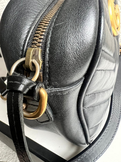 Gucci GG Black Marmont Small Shoulder Bag (RRP £1440)