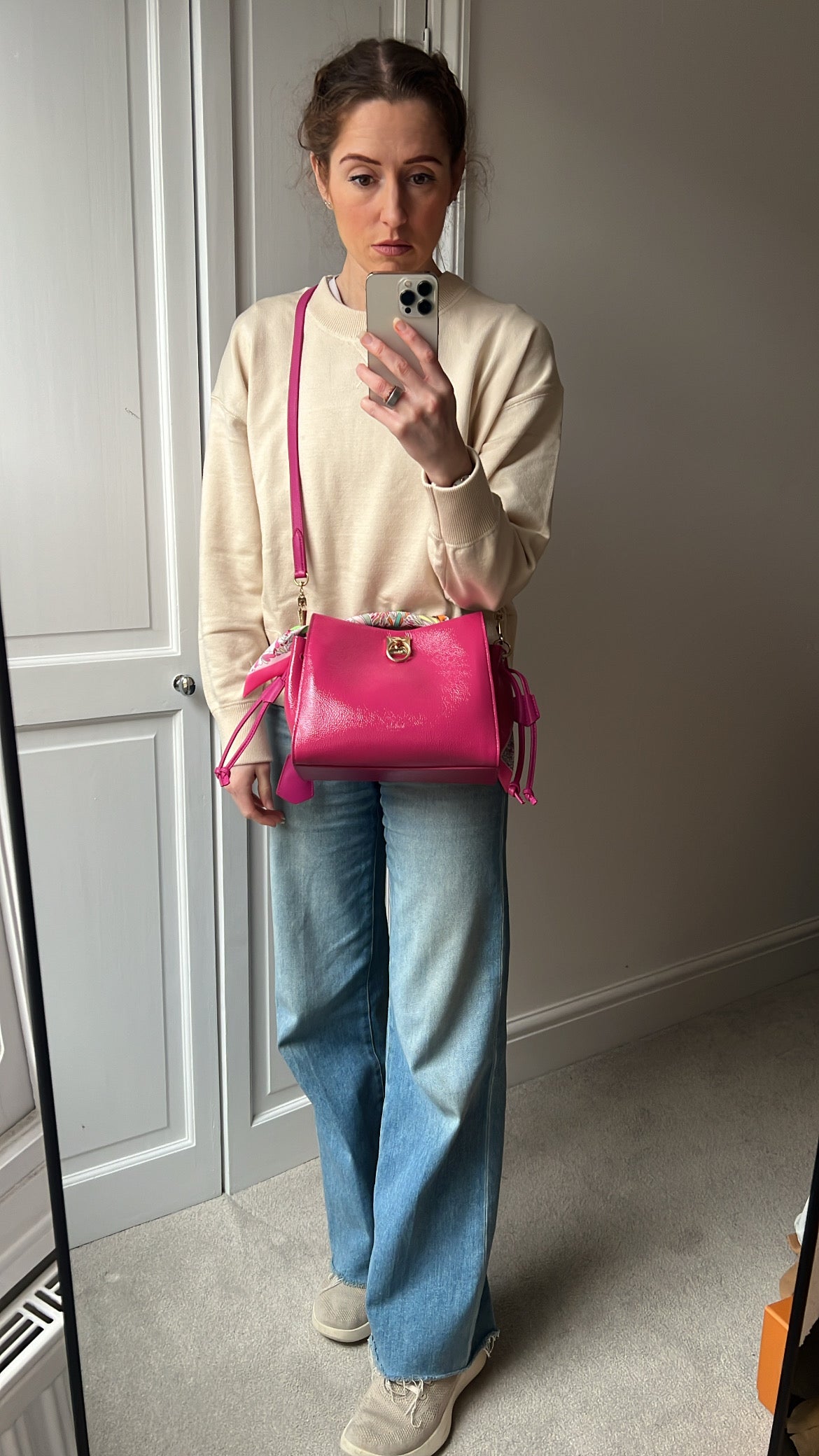 Mulberry Small Spongy Patent Pink Iris