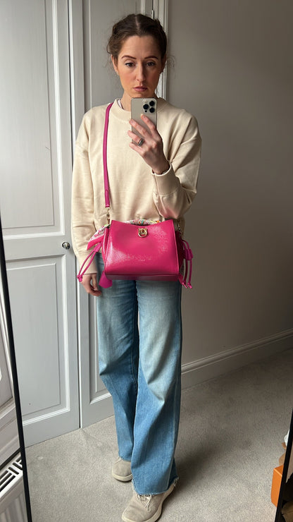 Mulberry Small Spongy Patent Pink Iris