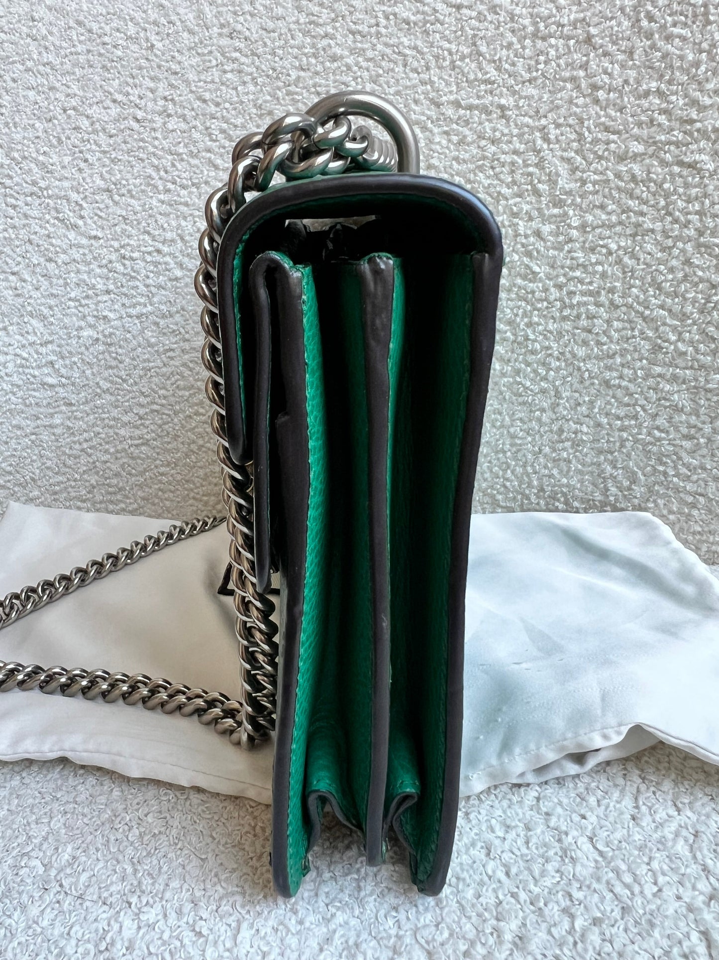 Gucci Dionysus GG Green Small Shoulder Bag (RRP £2,670)