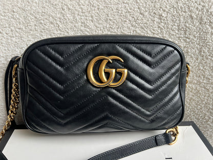 Gucci GG Black Marmont Small Shoulder Bag (RRP £1440)