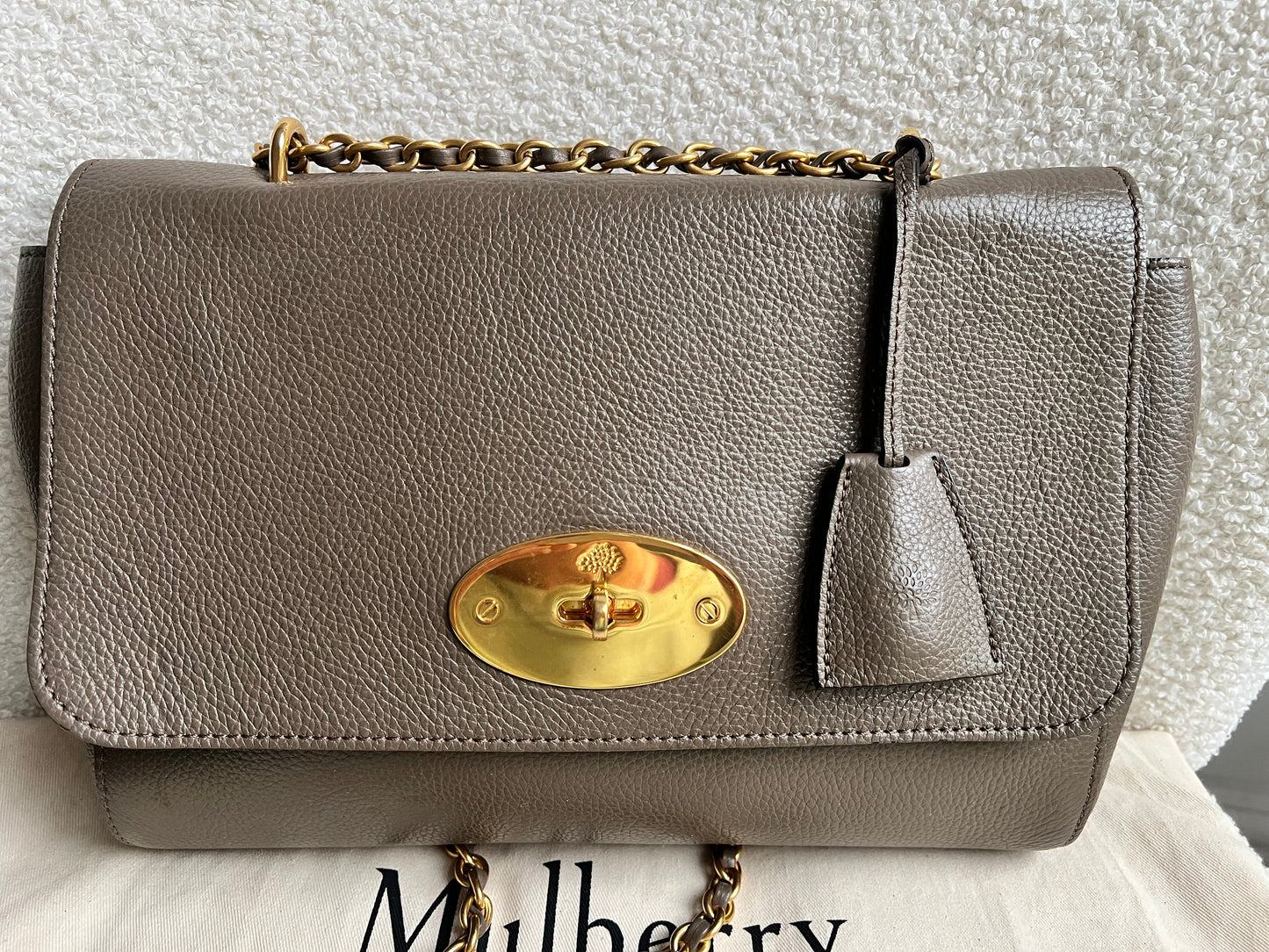 Mulberry Clay Medium Lily with Gold Hardware (RRP £1095)